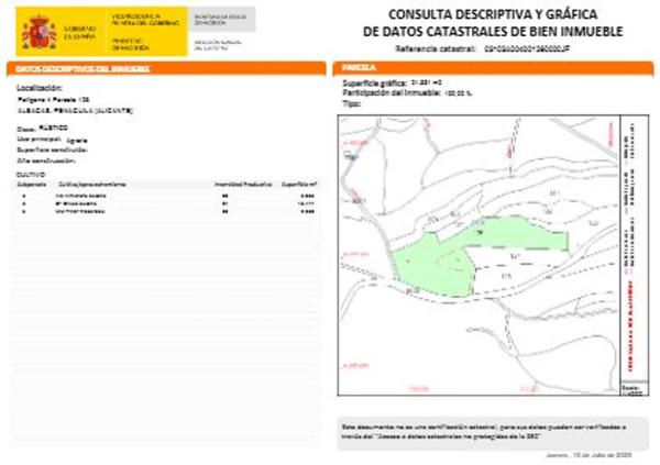 Terreno en poligono 4 parcela 126 s/n