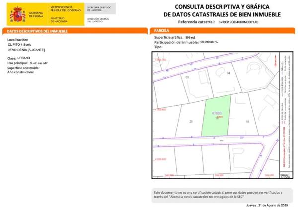 Terreno en La Pedrera-Vessanes