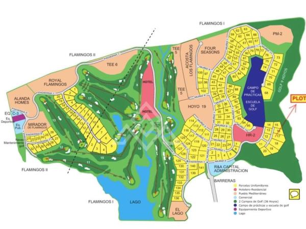 Terreno en Urbanización Los Flamingos, 17