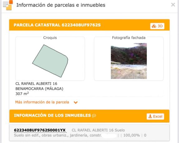 Terreno en calle Rafael Alberti, 16