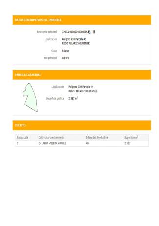 Terreno en Rial de San mamede s/n sinnumero