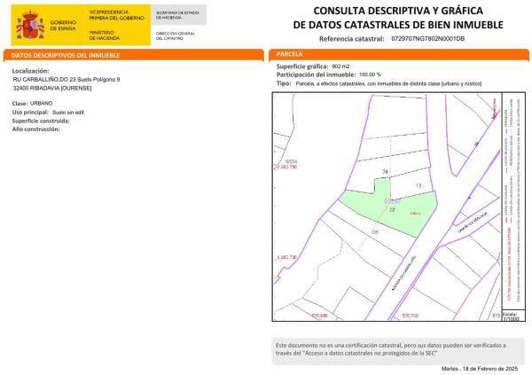 Terreno en calle Carballiño, 23