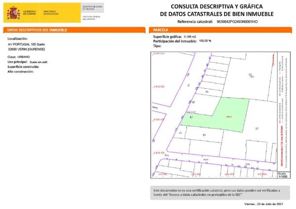 Terreno en avenida de Portugal, 105