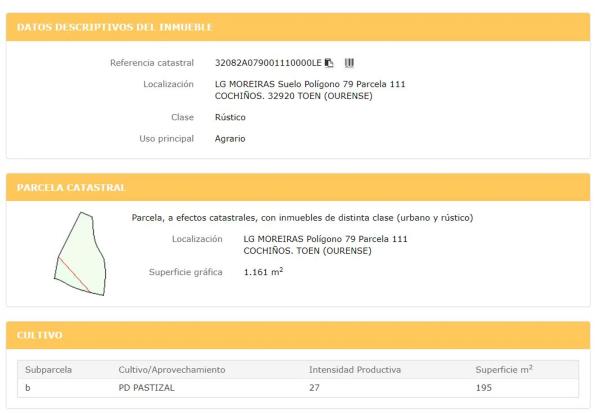 Terreno en Lugar Moreiras, 79