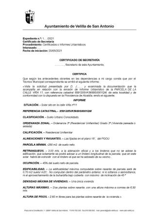 Terreno en calle de la Viña, 11