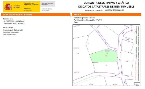 Terreno en calle de las Torres, 14