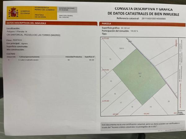 Terreno en Pezuela de las Torres