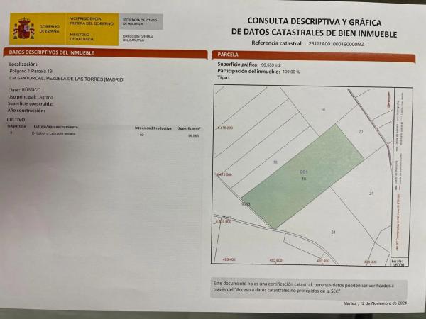 Terreno en Pezuela de las Torres