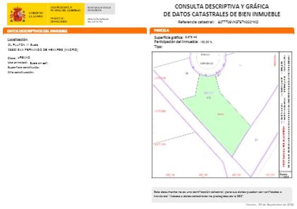 Terreno en calle de Plutón, 11