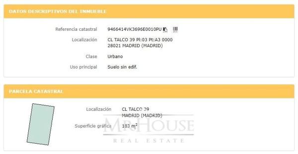 Terreno en calle del Talco