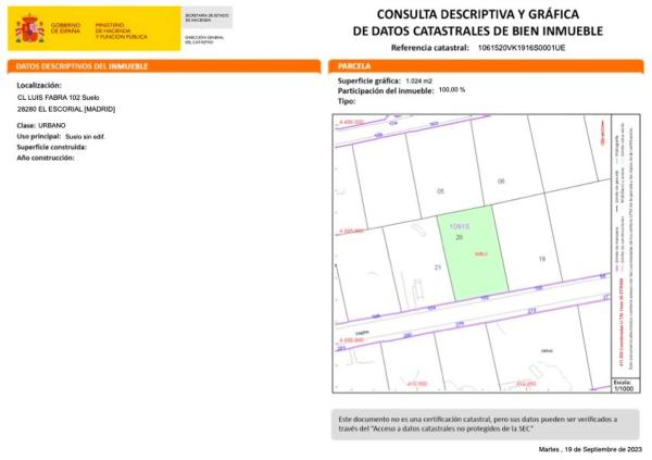 Terreno en calle Luis de Fabra, 102