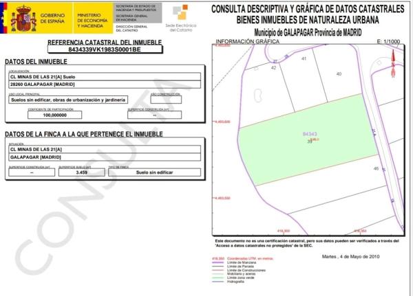 Terreno en calle De Las Minas, 21