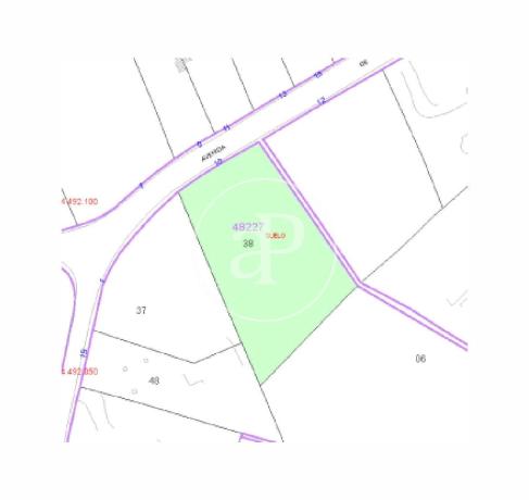 Terreno en avenida de la Loma