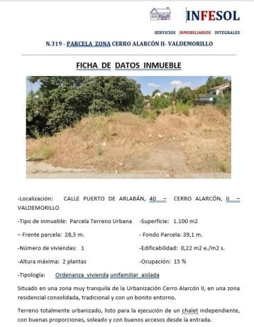 Terreno en calle Puerto de Arlaban, 40