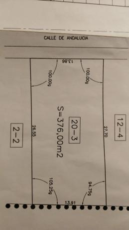 Terreno en calle andalucía, 57