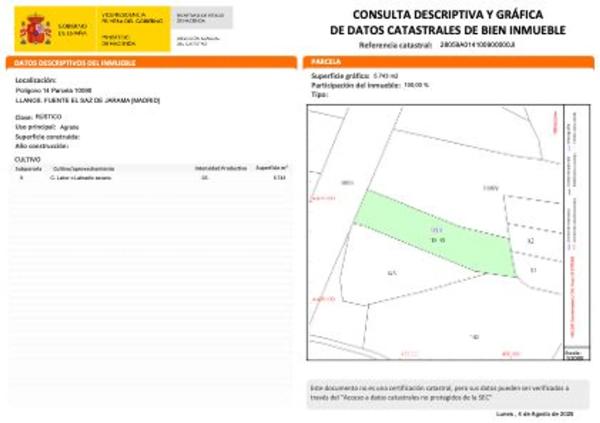 Terreno en Fuente el Saz de Jarama