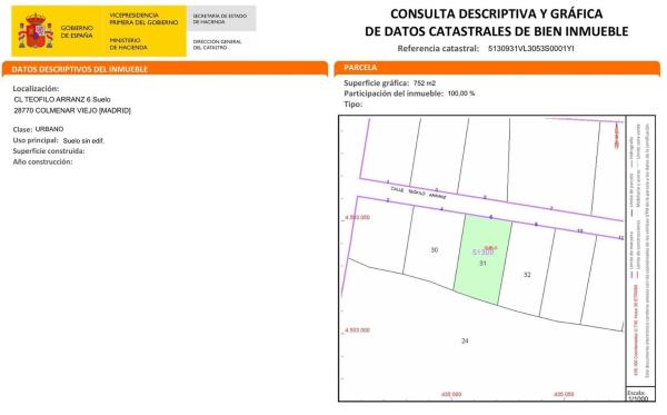 Terreno en calle Teofilo Arranz