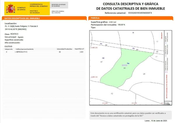 Terreno en Polígono 11, 9