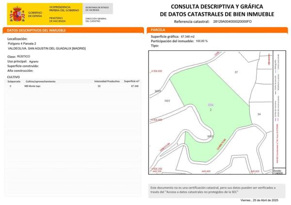 Terreno en San Agustin de Guadalix