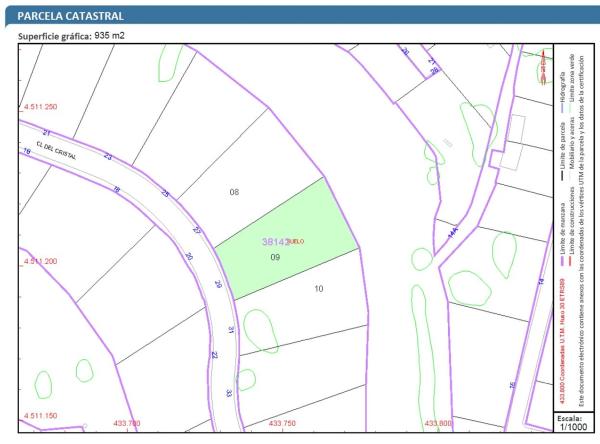 Terreno en calle Cristal, 29