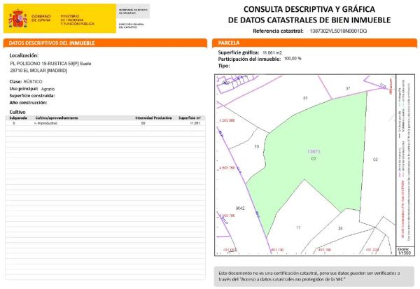 Terreno en calle Cariñena