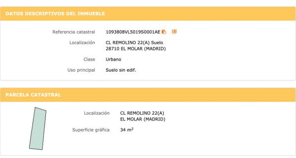 Terreno en calle Remolino, 22  y 24