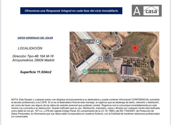 Terreno en calle de Juan de la Cierva