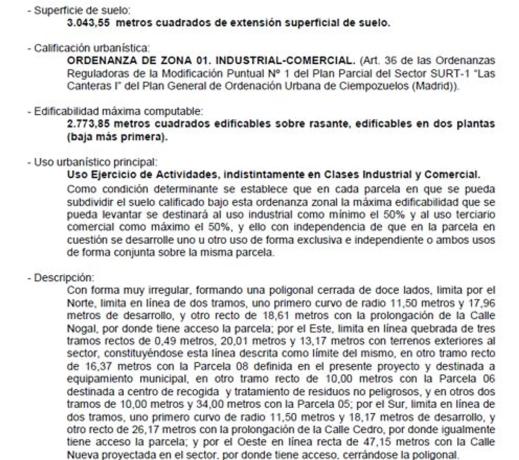 Terreno en Terreno Sector S-1, 36 p