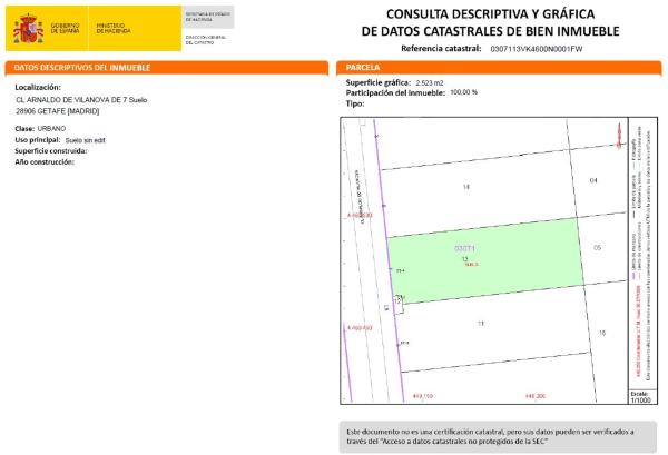 Terreno en calle Arnaldo de Vilanova, 6