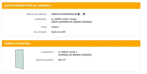 Terreno en calle Santa Lucia, 3