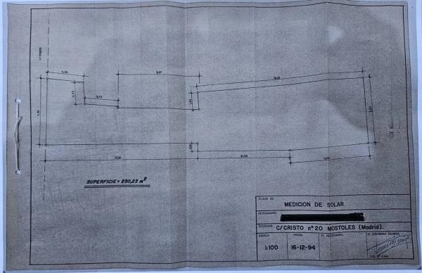 Terreno en calle del Cristo, 20