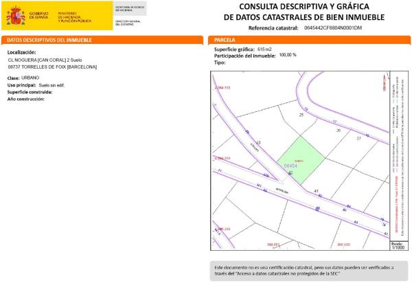 Terreno en calle Noguera, 2  y 2b