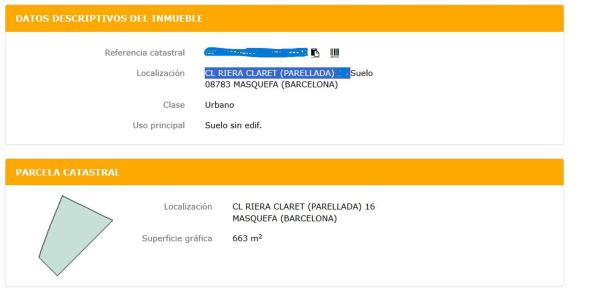 Terreno en riera Claret