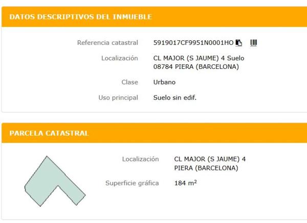 Terreno en calle Major