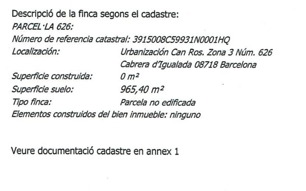 Terreno en calle Portbou, 626