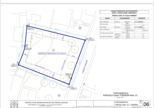 Terreno en calle del Tordera, 21