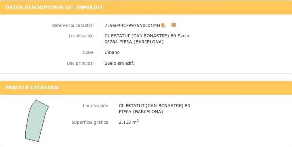 Terreno en calle Generalitat, 35