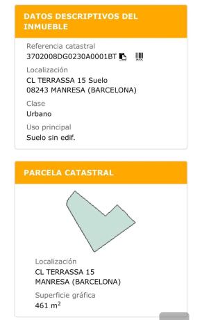 Terreno en Sagrada Familia