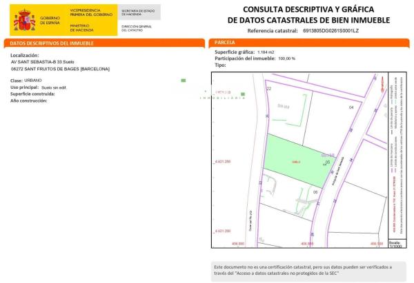 Terreno en avenida Sant Sebastià, 33