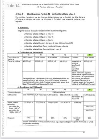 Terreno en El Pont de Vilomara i Rocafort