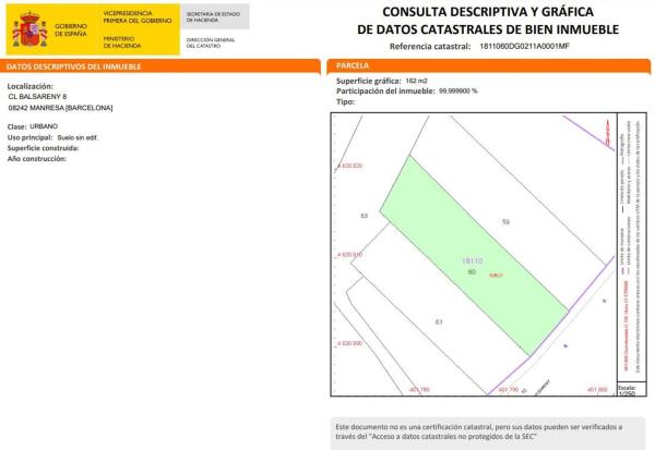 Terreno en calle de Balsareny