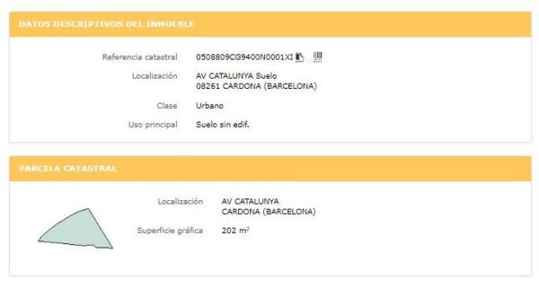 Terreno en avenida de Catalunya
