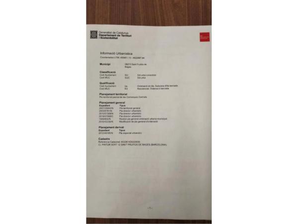 Terreno en Sant Fruitós de Bages