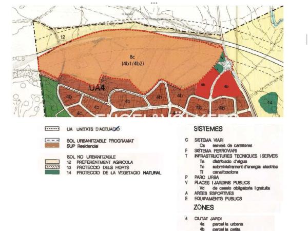 Terreno en calle del Bruc