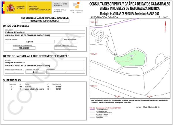 Terreno en Cal Mas s/n