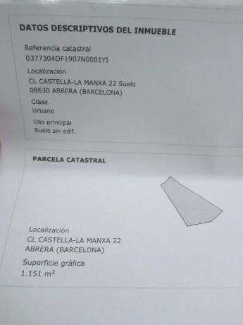 Terreno en calle Castellà-la Manxa, 22