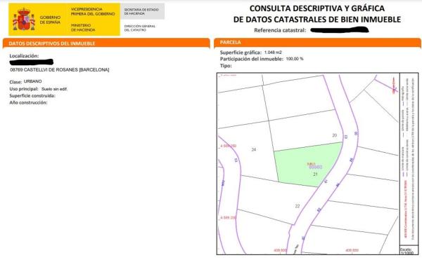 Terreno en Castellví de Rosanes