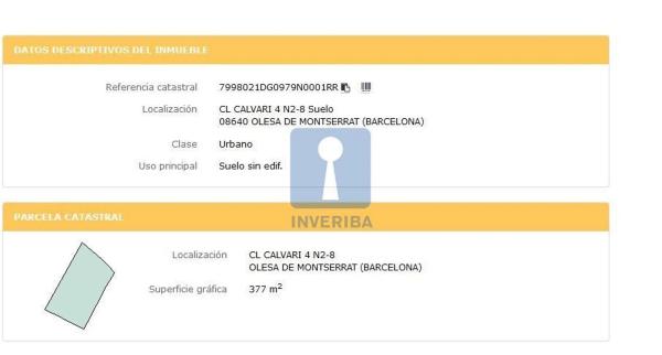 Terreno en calle del Calvari