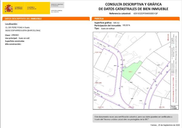 Terreno en calle del Doctor Pedro Pons, 4