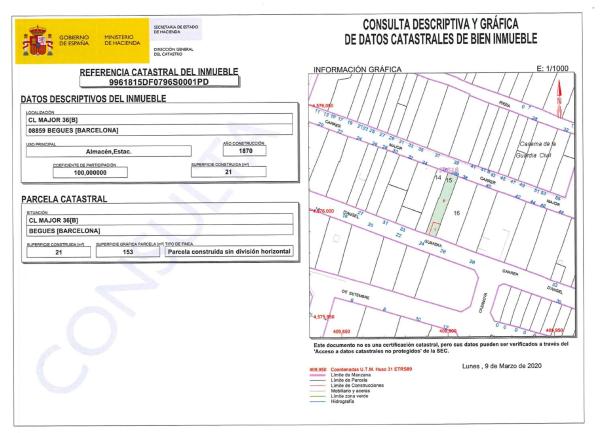 Terreno en calle Major, 36